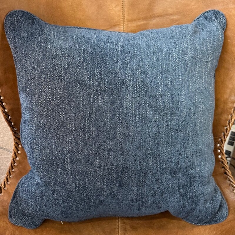 Denim Look Square Throw Pillow
Blue
Size: 21x21H