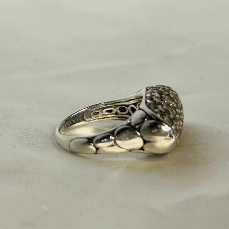 925 John Hardy Pave Ring<br />
Silver Clear Size: 7.5