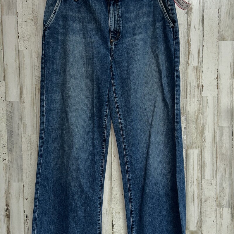 Sz12 Wide Leg Jeans, Blue, Size: Ladies L