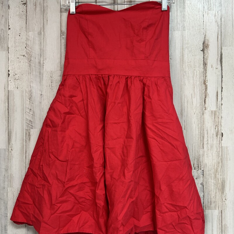 M Red Sleeveless Dress