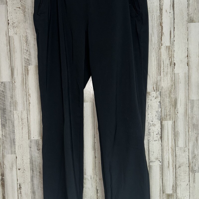 L Black Pull On Pants