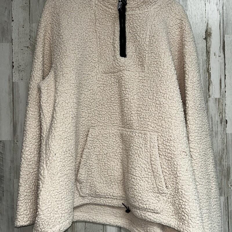 XL Tan Sherpa Pullover