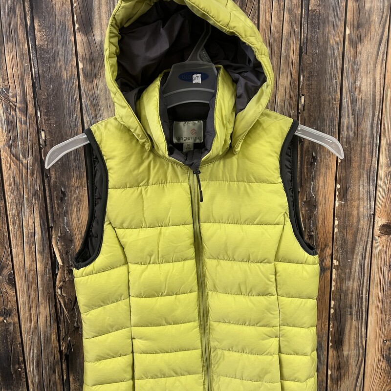 Lime Green Puffy Vest, Size: S