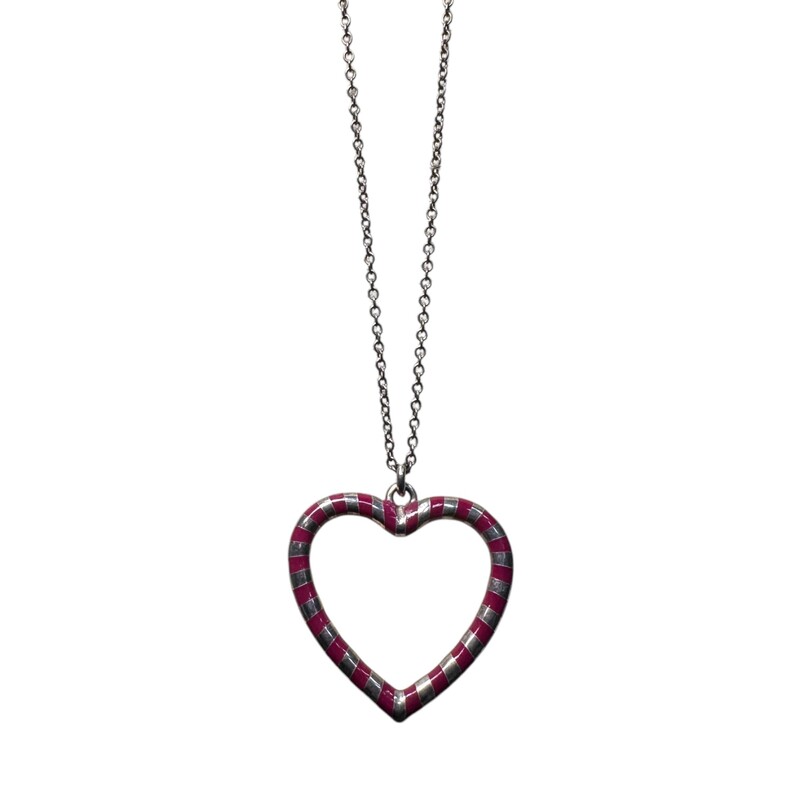 Tiffany Co Red Stripe Heart Necklace

  Size: OS

Does not come with original dust bag or box.