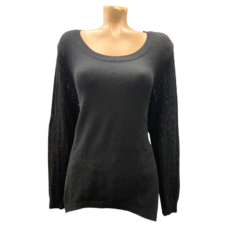 Tricotto Sweater, Black, Size: XL