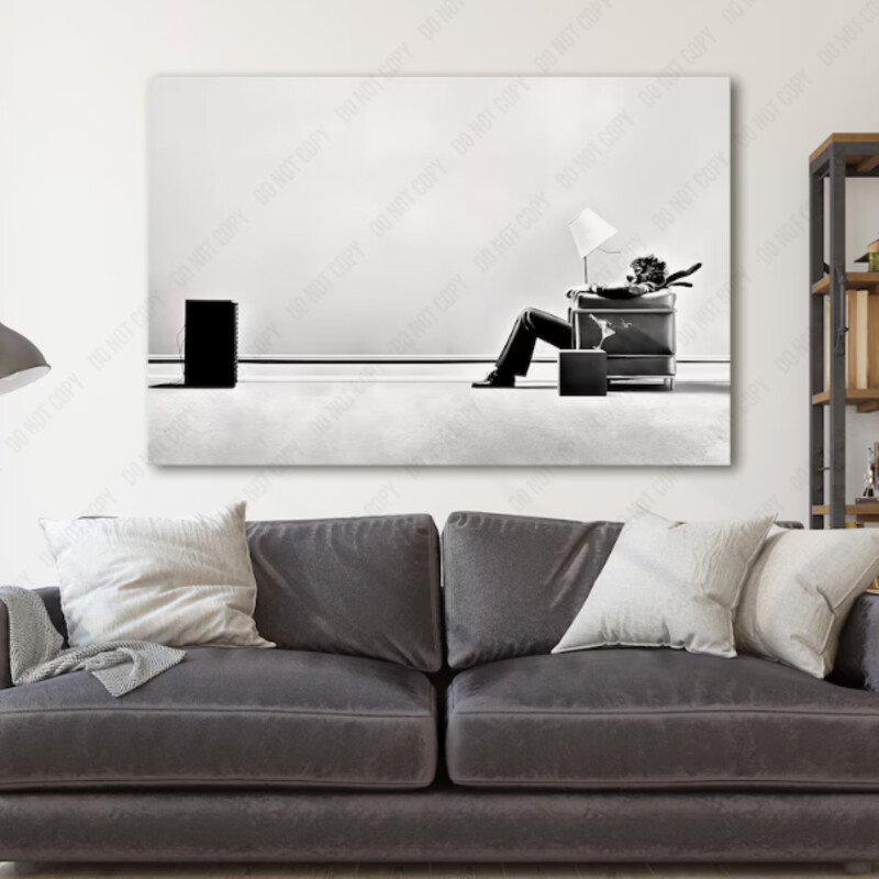 JBL Blown Away Canvas
Black White on Canvas
Size: 48x26H
Blown-Away Guy | Maxell Ad 1979 | Speakers Music Advertisement | Canvas Wall Art Print | Iconic Posters Prints Paintings Photos Home Decor