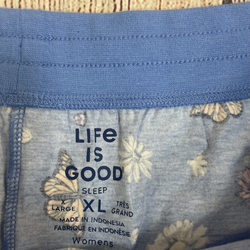 New Life Is Good Shorts, Blue, Size: XL