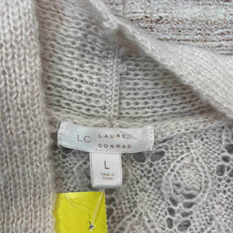 LC Cardigan, Cream, Size: Large