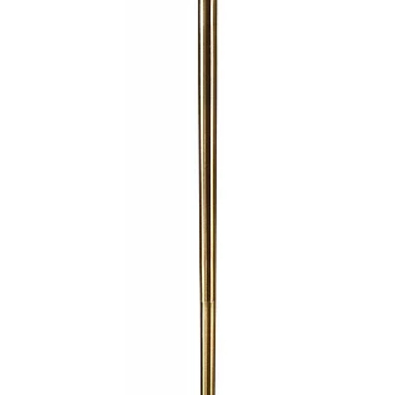 Uttermost  Mesita Floor Lamp
Gold Clear White
 Size: 16x68H
3 way bulb socket
Elegant and luxurious, this tapered metal floor lamp features a clear crystal orb detail. From the Mesita collection by Uttermost, it has a brushed brass finish in the body accented by an off-white linen round shade.
NEW Retail $475