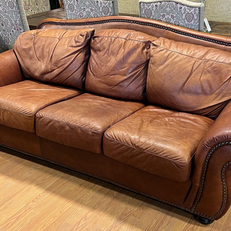 Leather Sleeper, Brown
86in long x 38in deep x 40in tall