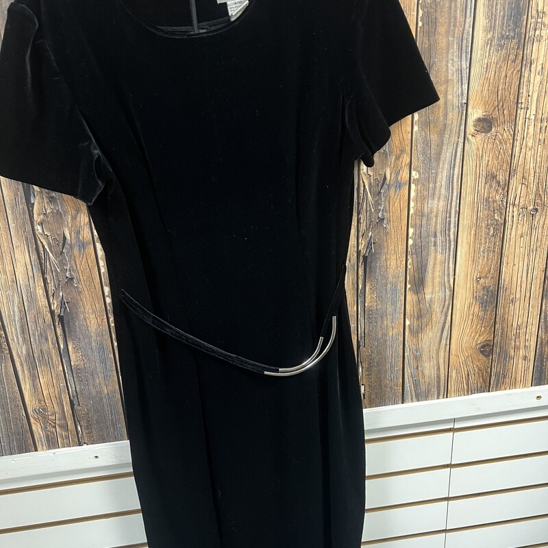 Black Velvet Dress, Size: 9/10