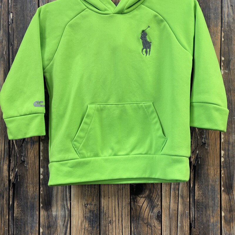 Lime Green Polo Hoodie, Size: 3T