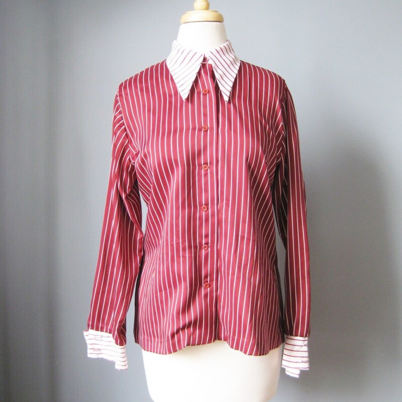 Vtg Striped Contrast