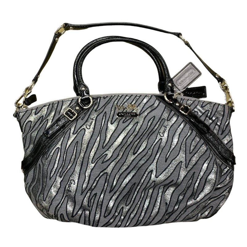 Coach, Slvr/blk, Size: L