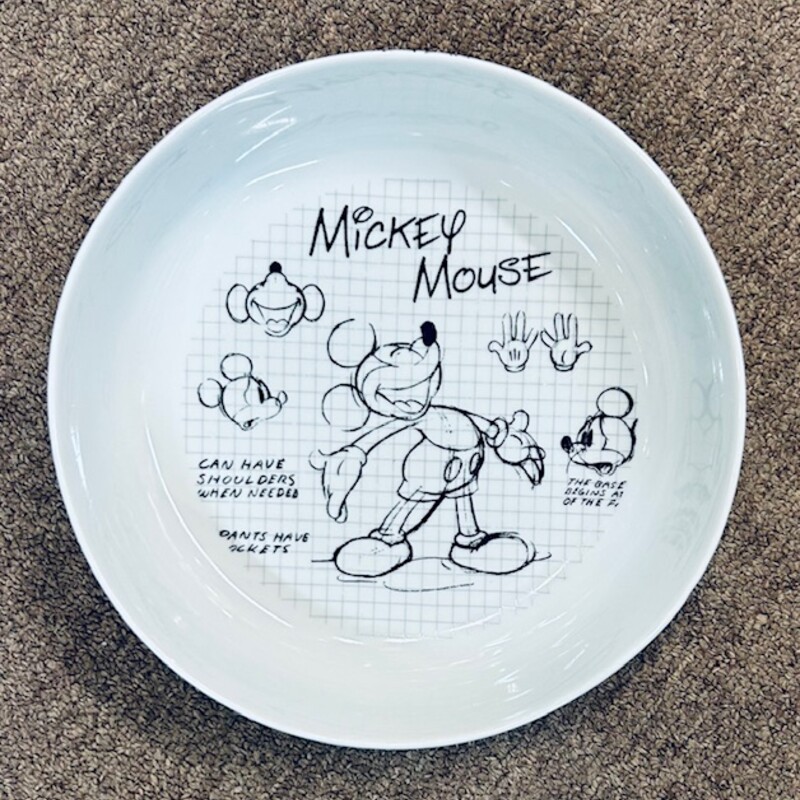 Set of 2 Mickey Sketch Bowls
White Black
Size: 8.5diameter