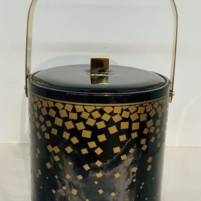 Georges Briard MCM Ice Bucket
Black Gold Size: 8 x 8H