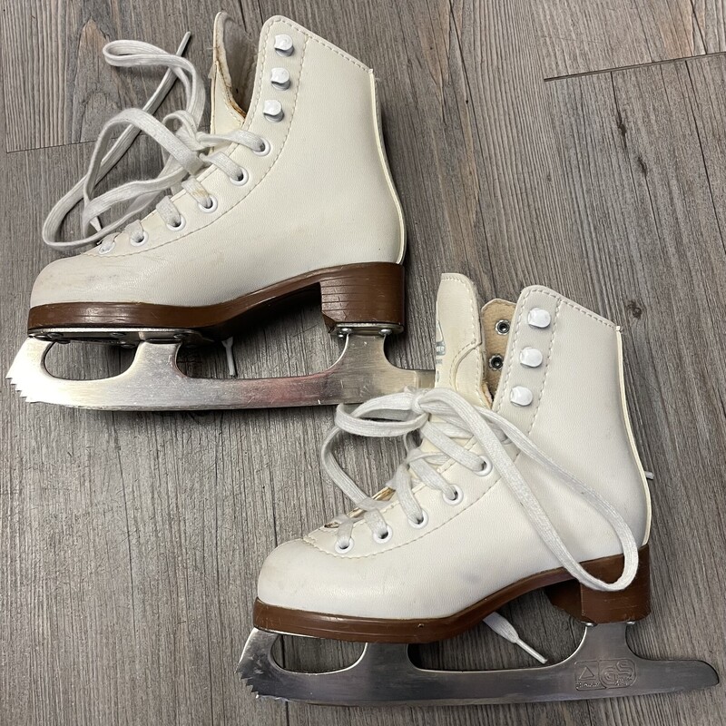 Glacier 120figure Skates, White, Size: 10T