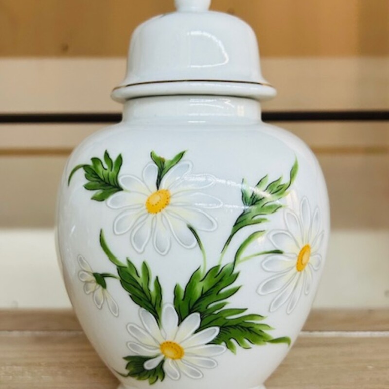 Lefton Daisy Ginger Jar
White Gray Yellow Size: 4 x 6.5H