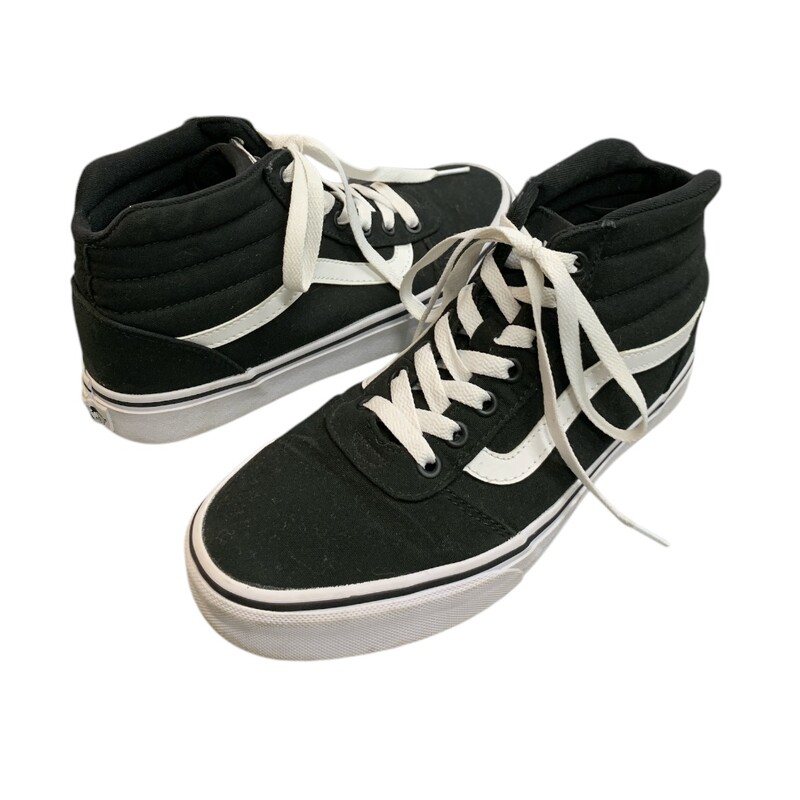 Vans High Top, Blk/whit, Size: 8