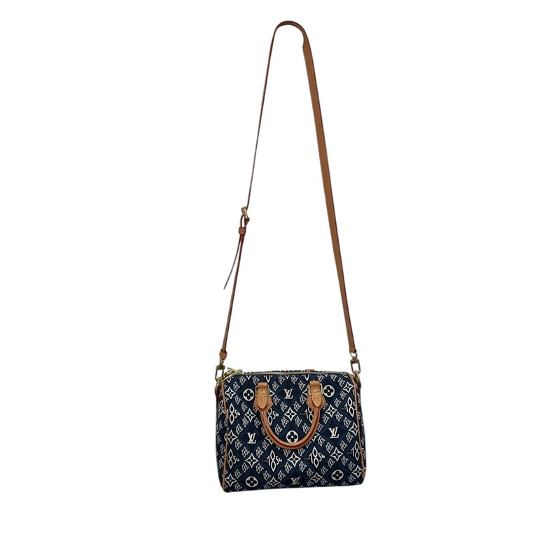 Louis Vuitton Speedy Bandouliere Bag Limited Edition Since 1854<br />
<br />
Date Code: DU4240<br />
<br />
Dimensions:<br />
10W x 7.5H x 6D inches<br />
4 handle drop inches<br />
23 strap drop inches<br />
<br />
In very good condition. Light patina on the leather throughout the bag. Comes with lock no key.<br />
<br />
Does not come original dust bag or box.