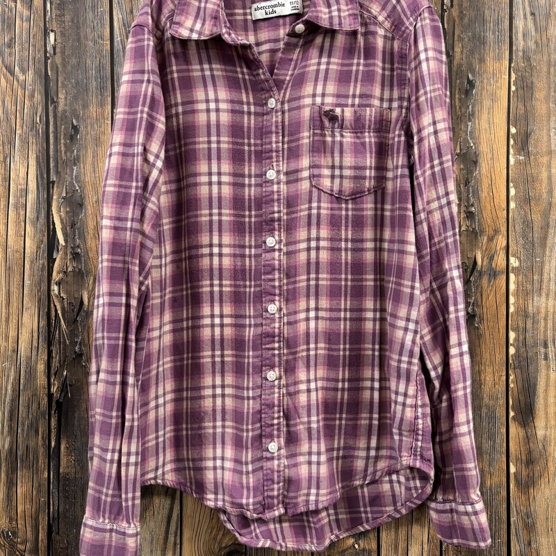 Purple Pink Abercrombie Shirt, Size: 11/12