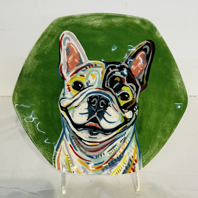 French Bull Dog Plate
Yellow
Size: 8.5 x x8 H