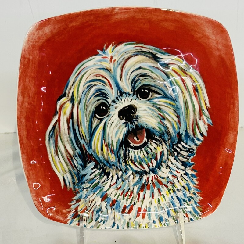 Shih Tzu Dog Plate
Coral
Size: 8 x 8 H