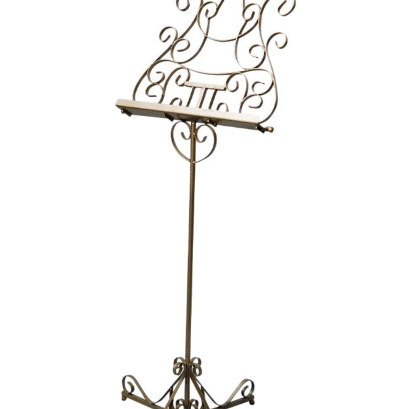 Scroll Metal Music Stand
Green Black Gold
Size: 20 x 24 x 49H