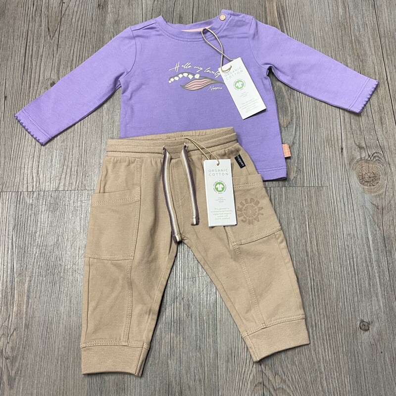 Noppies Clothing Set, Purple/brown, Size: 1-2M
NEW!