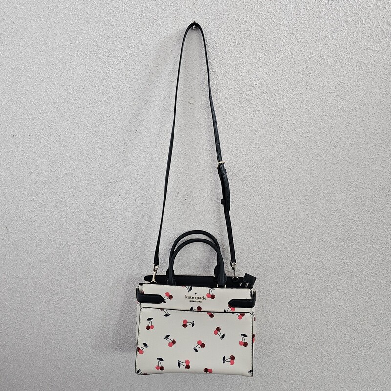 Kate Spade Cherries, WhtNvy, Size: Tophandle