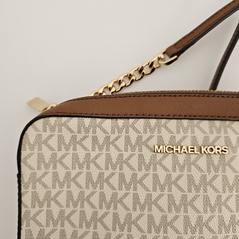 Michael Kors Logo, CrmBrn, Size: Crossbody