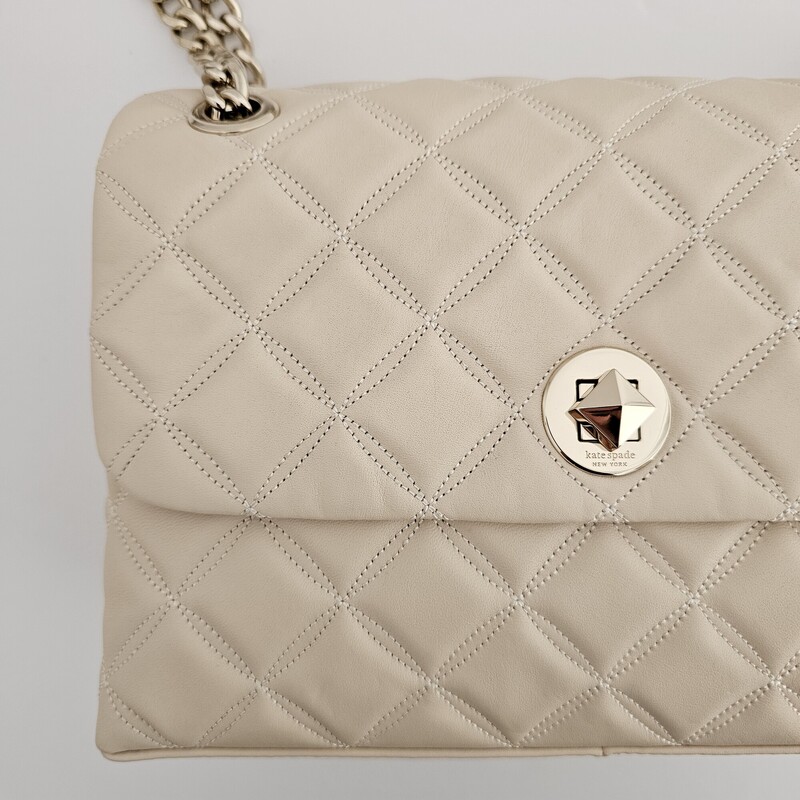 Kate Spade Quilted, Cream, Size: Shoulder