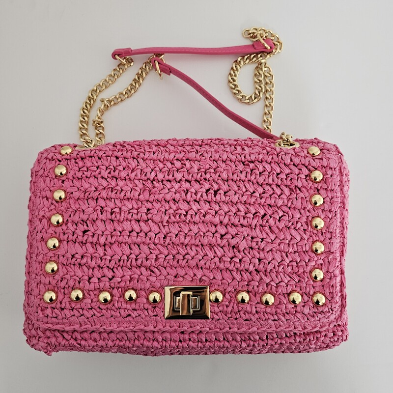 INC Raffia, Pink, Size: Crossbody