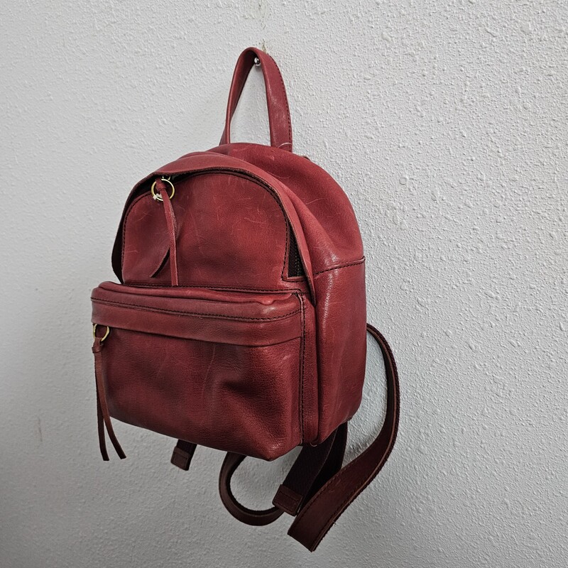 Madewell Leather NWT, Red, Size: Backpack