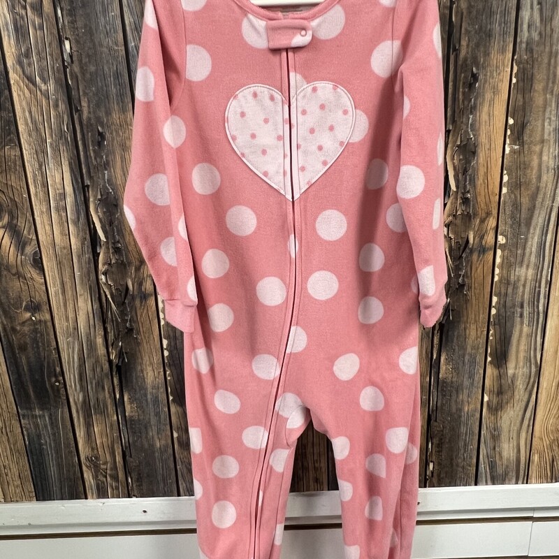 PINK HEART PJ, Size: 5T