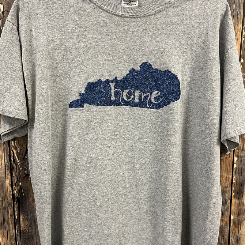 Gray Home Tee, Size: Large