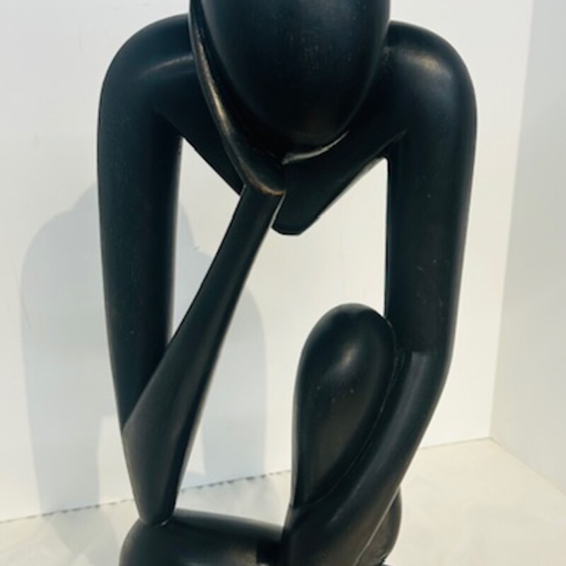 Hand Carved Thinking Man Statue
Black Size: 8 x 16.5H