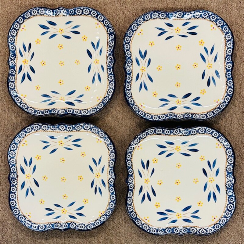 4 Temptations Old World Plates
Blue White Yellow
Size: 10.5