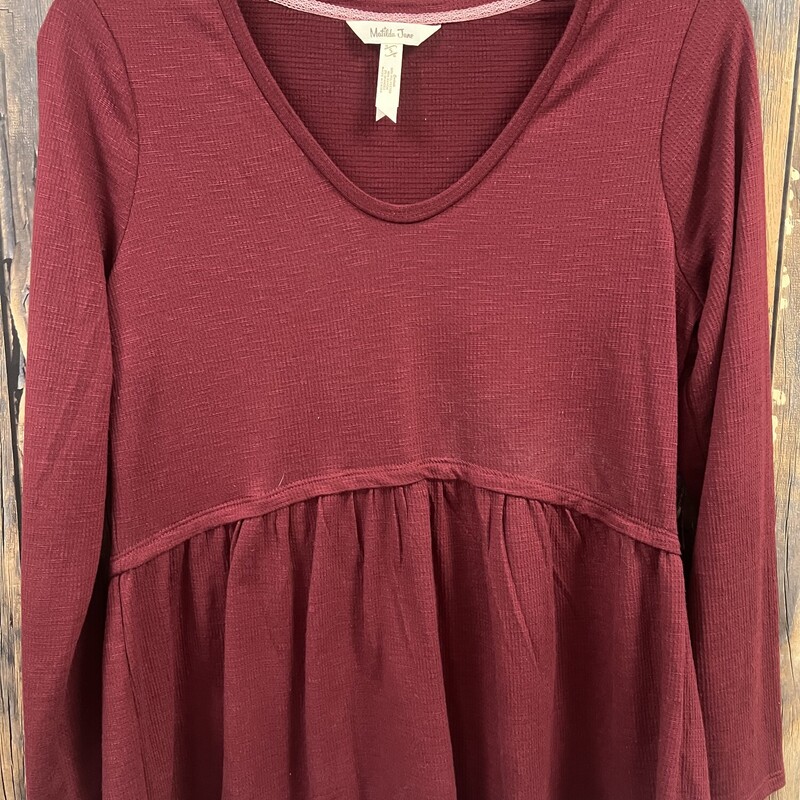 Maroon Matilda Jane Shirt, Size: Small