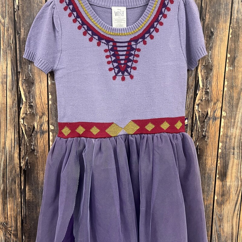 Purple Knit Dress, Size: 7/8