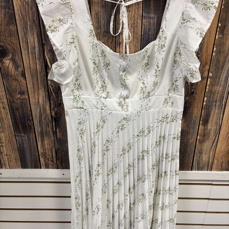 White Flower Dress, Size: L