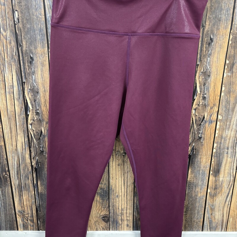 Maroon Active Leggings, Size: 8-10