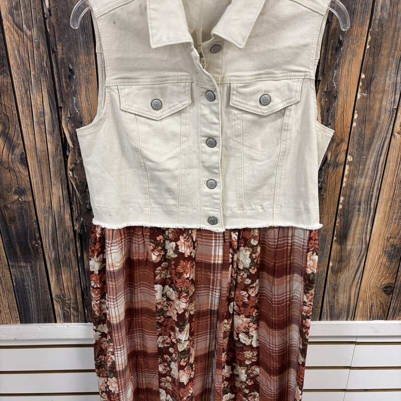 NWT Button Vest Dress, Size: M