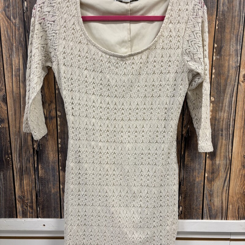 Cream Dress, Size: L