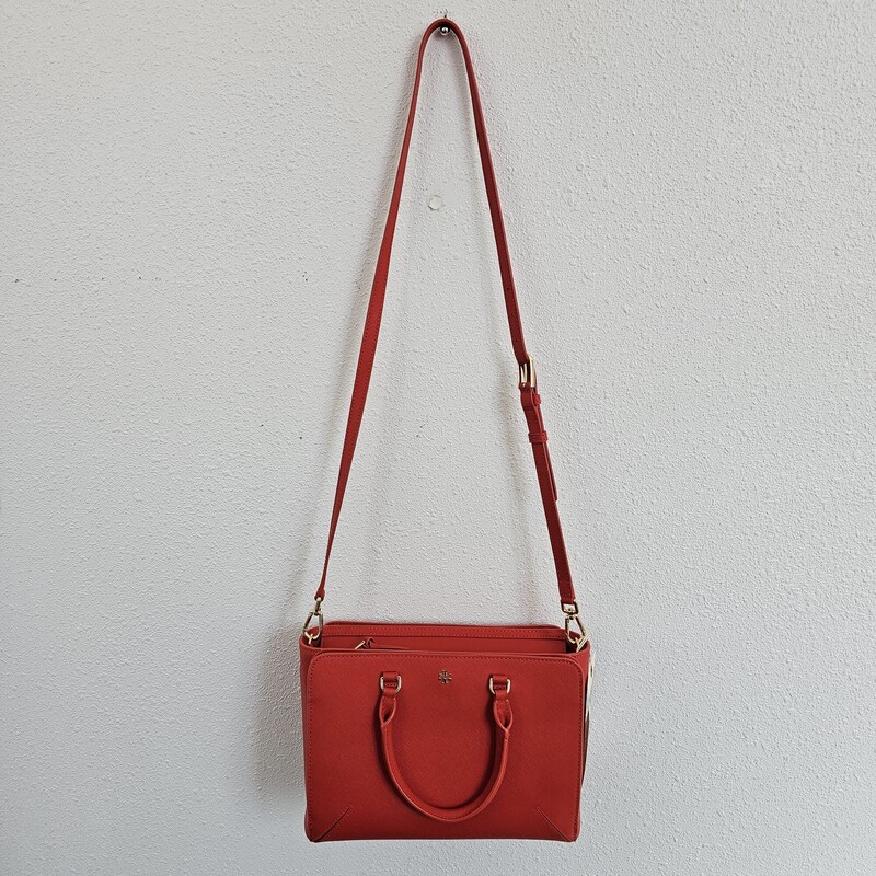 Tory Burch Leather, Red, Size: Large