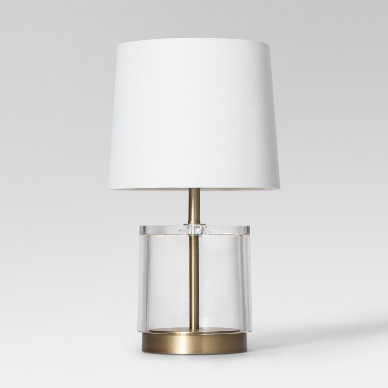 Modern Acrylic Accent Lamp
Clear Gold White
Size: 9x16H