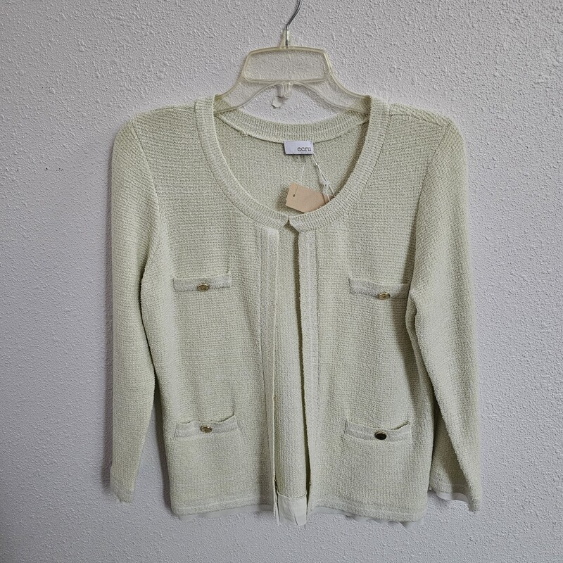Ecru Bocule Sweater, Lime, Size: S/NWt