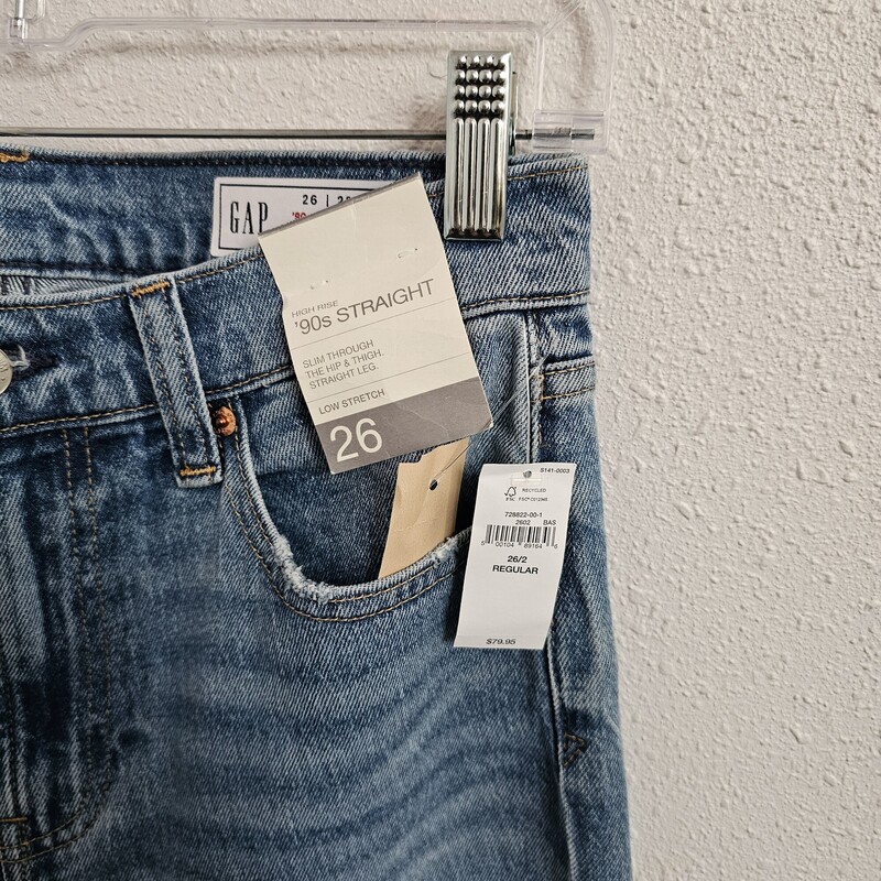 Gap, Denim, Size: 26/4/NWt