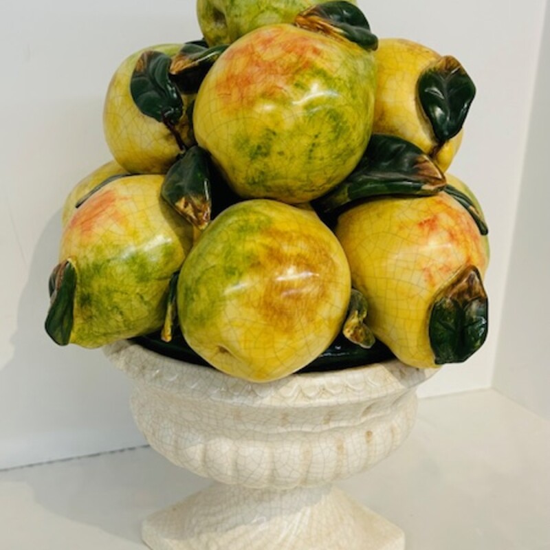 Italian Ceramic Fruit Topiary
Green Yellow White Size: 9 x 13.5H