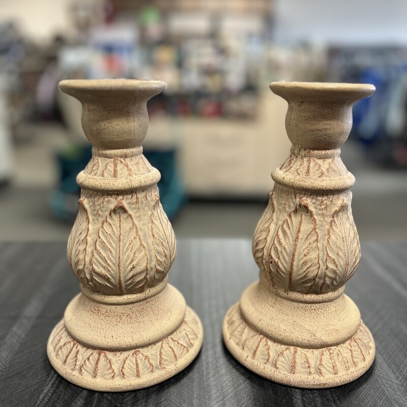 Clay Candle Holders